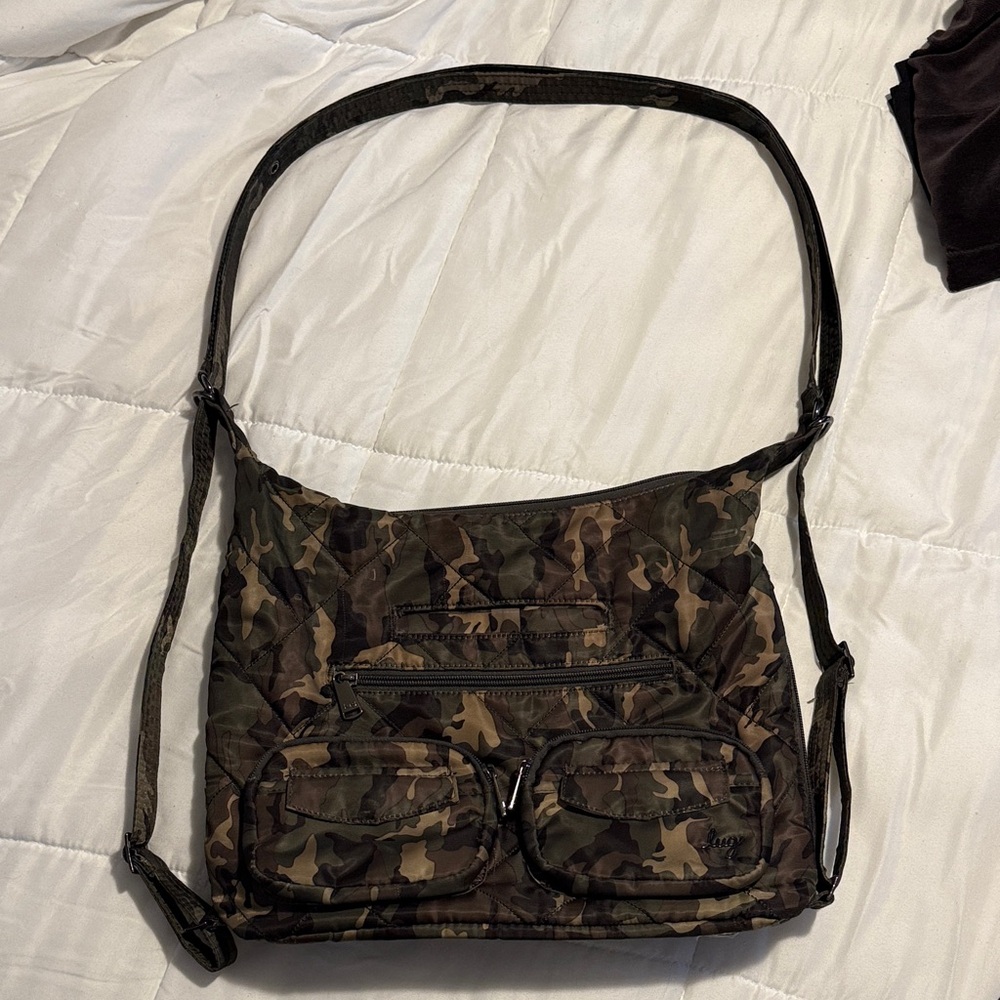 Lug Zipliner Convertible Handbag Cammo